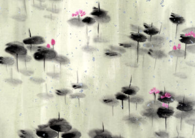 Sumi, Peinture à l’encre, suiboku-ga, peinture japonaise, Van Nguyen Geneve FleursDeStyle 90
