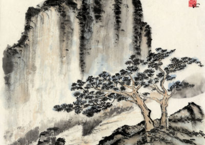 Sumi, Peinture à l’encre, suiboku-ga, peinture japonaise, Van Nguyen Geneve FleursDeStyle 94